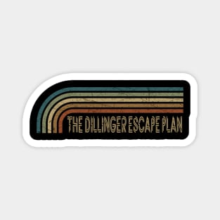 The Dillinger Escape Plan Retro Stripes Magnet