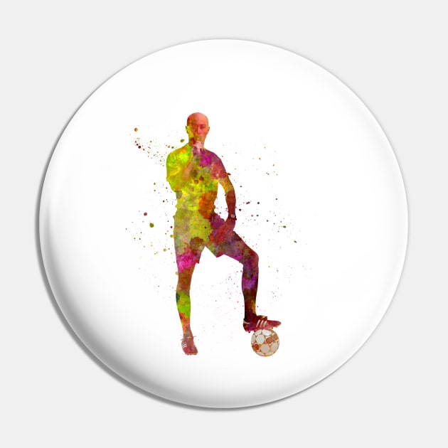 Sports referee in watercolor Pin by PaulrommerArt