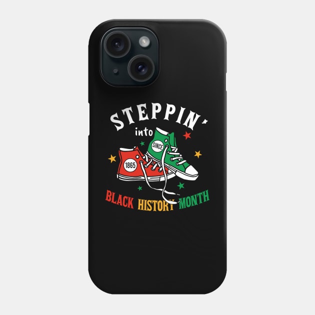 Steppin' Into Black History Month, Juneteenth, Since 1865 Freedom Day, Free-ish, African American Phone Case by thavylanita