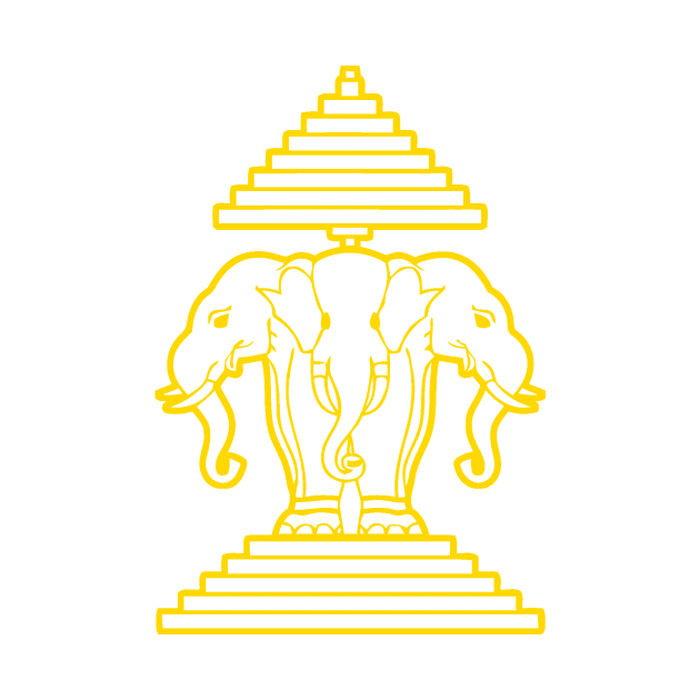 OvO Three Headed Elephant by laoapparel