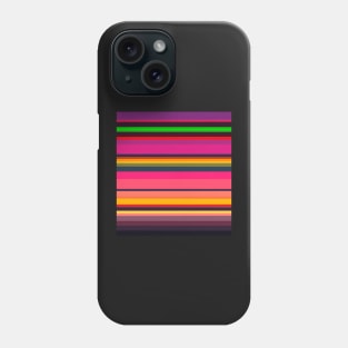 Neon Sunset Stripes Pink Phone Case