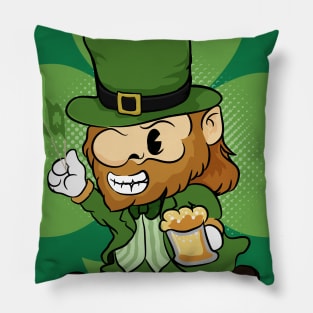 st patricks day character Pillow