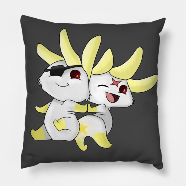 Boki & Baki Pillow by RickSoleni