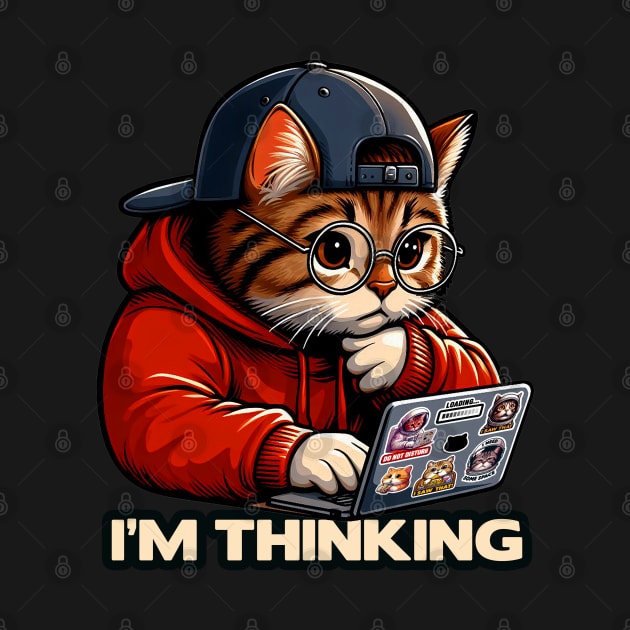 I'm Thinking meme Tabby Cat by Plushism