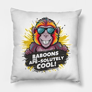 Funky Monkey: Baboons Are Apes Totally Cool Pillow