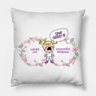 Cartoon Venn Kid 'I Want It!' By Abby Anime (c) Pillow