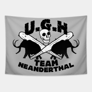 Funny Neanderthal Prehistoric Baseball Team Gift Tapestry