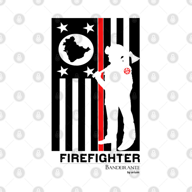 Discover Firefighter Bandeirante Black - Firefighters - T-Shirt