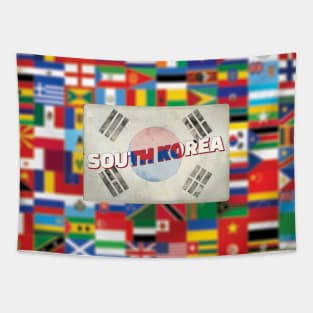 South Korea Vintage style retro souvenir Tapestry