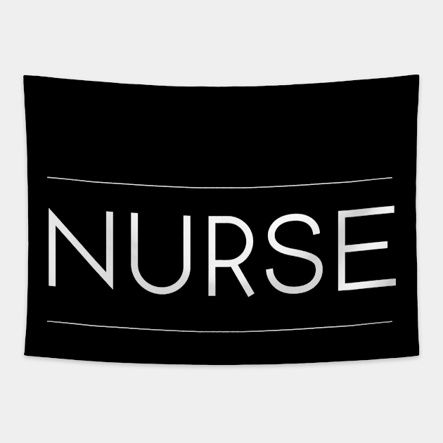 Nurse Minimalist Design Tapestry by Studio Red Koala