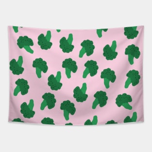 Cute Broccoli Pattern Tapestry