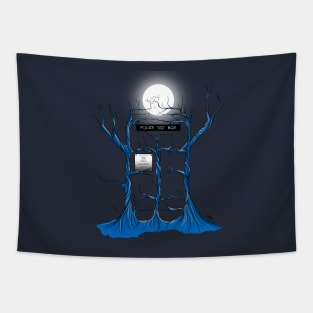 Blue Trees Tapestry