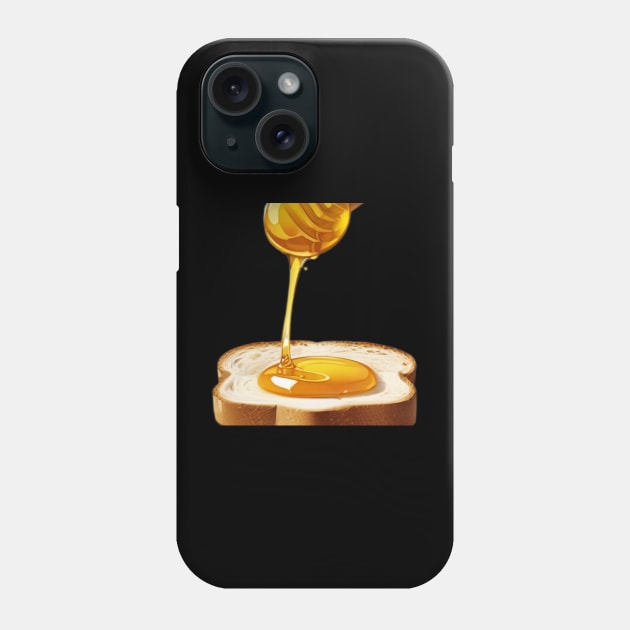 Honey Coffee Kawaii Yummy Vintage Beekeeper Bread Sandwich Toast Bee Tea Phone Case by Flowering Away