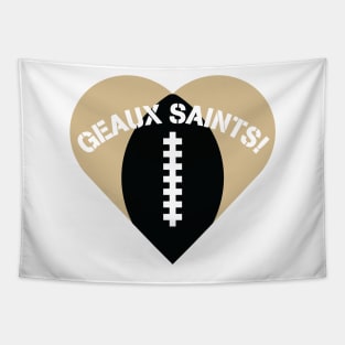 Heart Shaped New Orleans Saints Tapestry