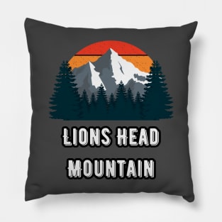 Lions Head Mountain Pillow