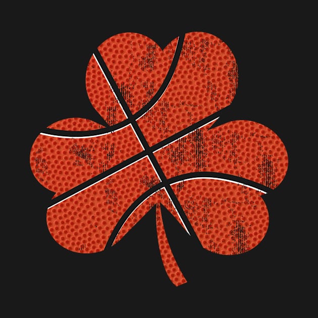 Basketball Shamrock Luck St Patrick's Day Shirt by QQdesigns