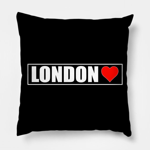 London City - I Love London Pillow by ChrisWilson