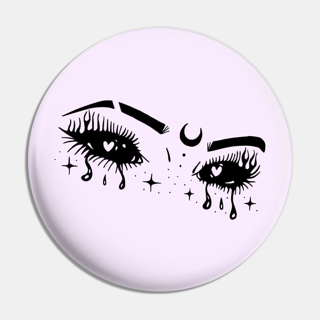 Sparkle Eyes Pin by LaainStudios