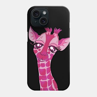 pink giraffe Phone Case