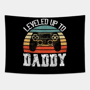 New Dad Fathers Day Leveled Up To Daddy Tapestry