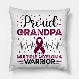 Proud Grandpa Of A Multiple Myeloma Warrior Pillow