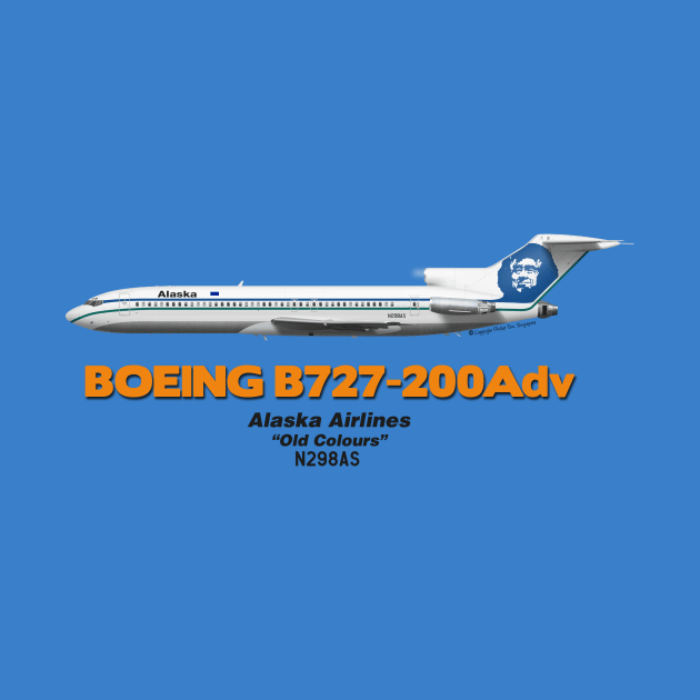 Boeing B727-200Adv - Alaska Airlines "Old Colours" by TheArtofFlying