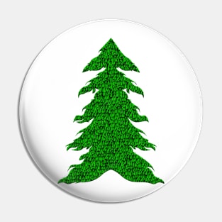 Green tree carpet, merry christmas Pin