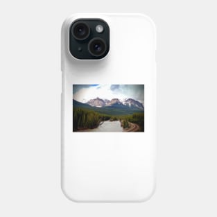 Canadian Rocky Mountains Bow River Banff Alberta Canada Phone Case
