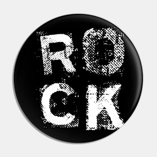 grunge rock logo design Pin