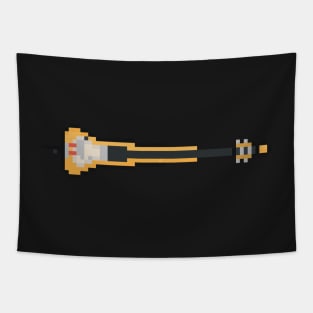 Pixel Electric Upright Bass Guitar Tapestry