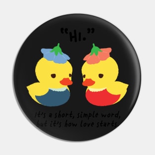 Lovebirds Pin