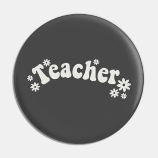 Retro Cute Teacher Gift Back to School Pin