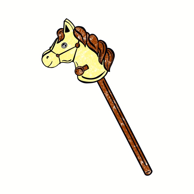 Yellow Stick Horse by missmann