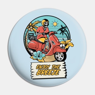 Tropical Island Paradise Pin