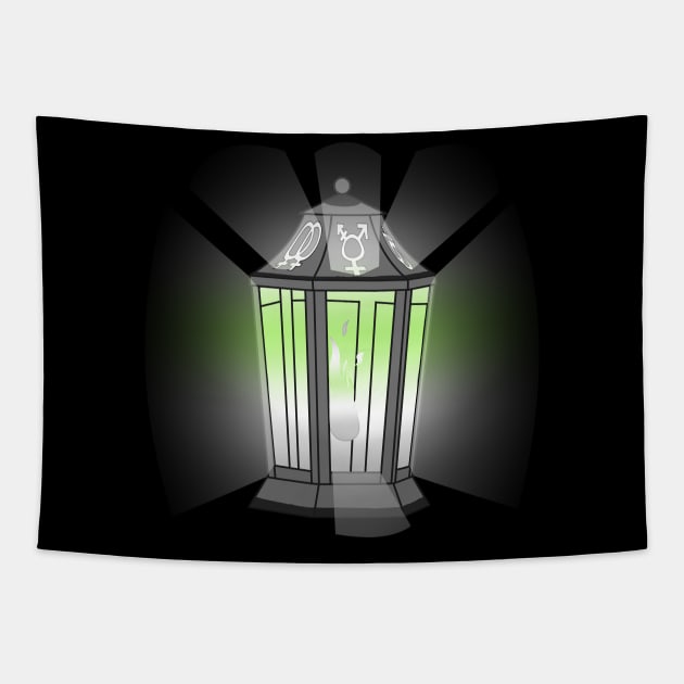 Agender Lantern Tapestry by Saira Crystaline