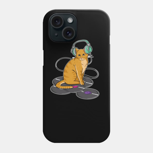 Audiophile Cat Phone Case by LetsBeginDesigns