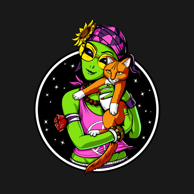 Alien Cat Lover by underheaven