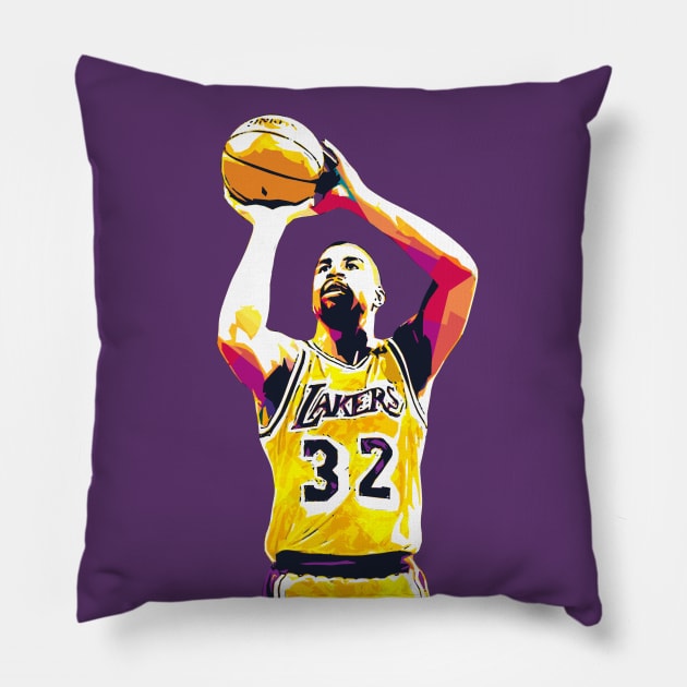 Magic Johnson Pillow by Creativedy Stuff