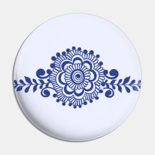 Blue Henna Tattoo - Blue Mehendi Motifs Pin