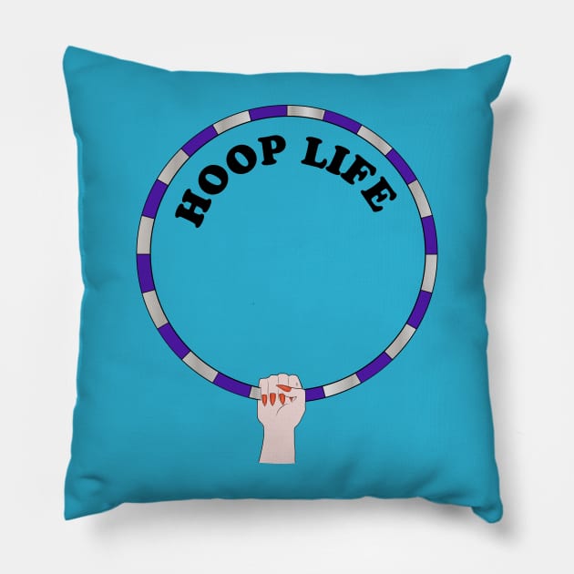 Hoop life hula hooping Pillow by SarahLCY