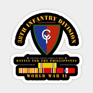 38th Infantry Division - WWII w PAC SVC Magnet