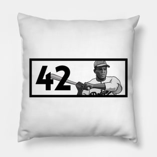 42: Jackie Robinson Pillow