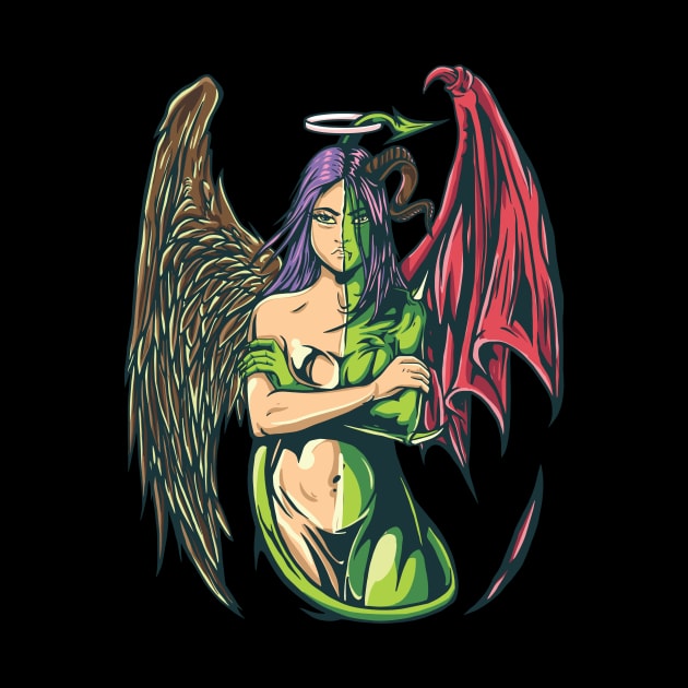 Half Angel - Half Devil by Printaha