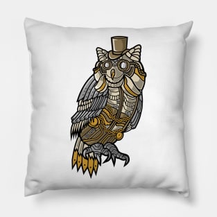 Steampunk Owl Pillow