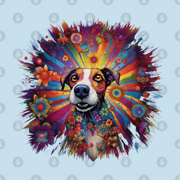 Tripping Jack Russel by Bee's Pickled Art