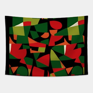 Abstract Christmas Pattern Tapestry