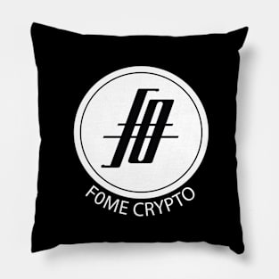 F0ME Crypto Coin - white out Pillow