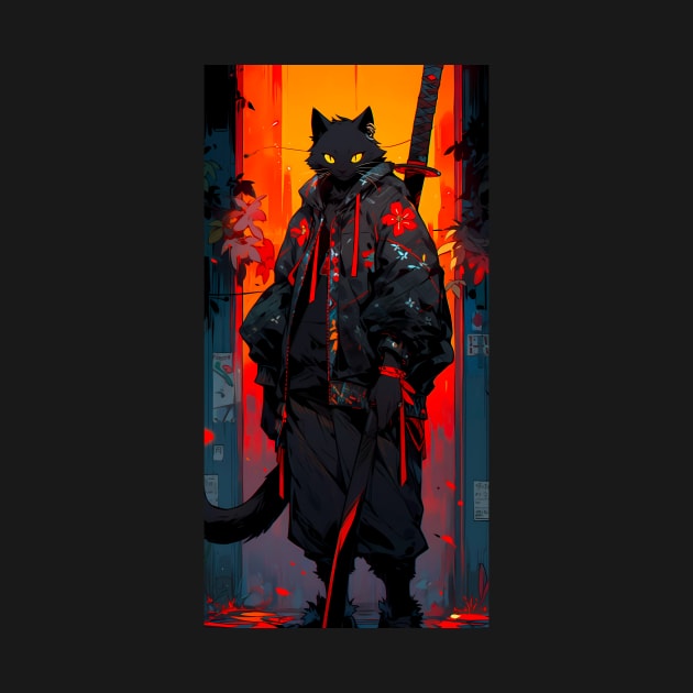 Cat warrior by NemfisArt