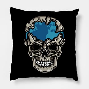 World Of Skull Pillow