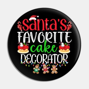 Santa's favorite cake decorator - a cake decorator design Pin